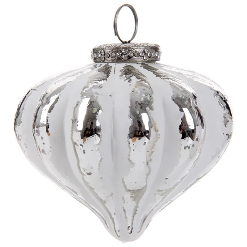 Игрушка ёлочная Lefard, 10х9 см, серебро, 876-028 купить недорого в Украине, фото 1