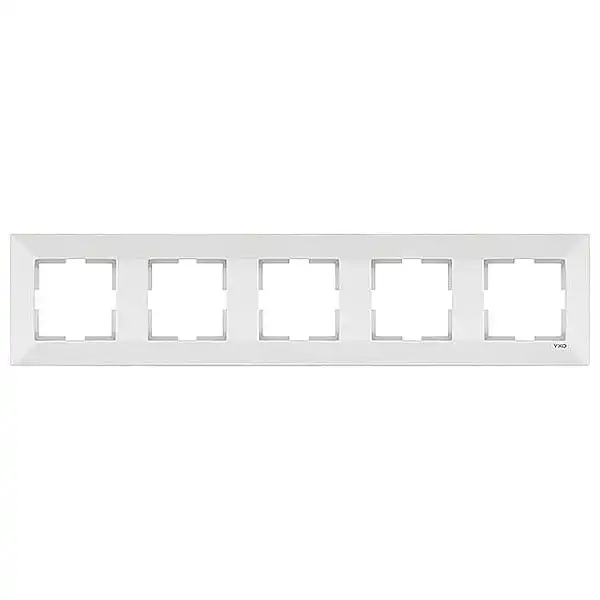 Рамка Viko Meridian, пятиместная, горизонтальная, белая, 90979005-WH купить недорого в Украине, фото 1