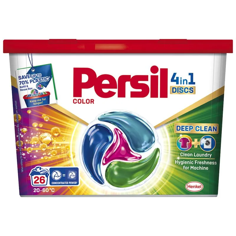 Диски для прання Persil Color 4 in 1 Discs Deep Clean, 26 шт купити недорого в Україні, фото 1