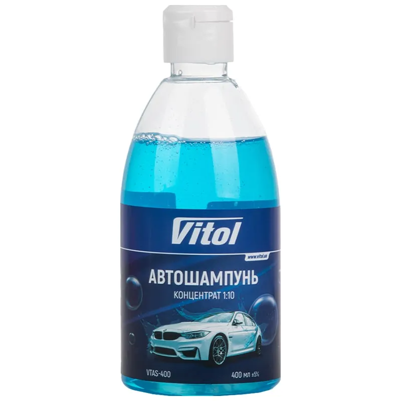 Автошампунь Vitol, 400 мл, VTAS-400, фото 1 Автошампунь Vitol, 400 мл, VTAS-400 купить недорого в Украине, фото 1
