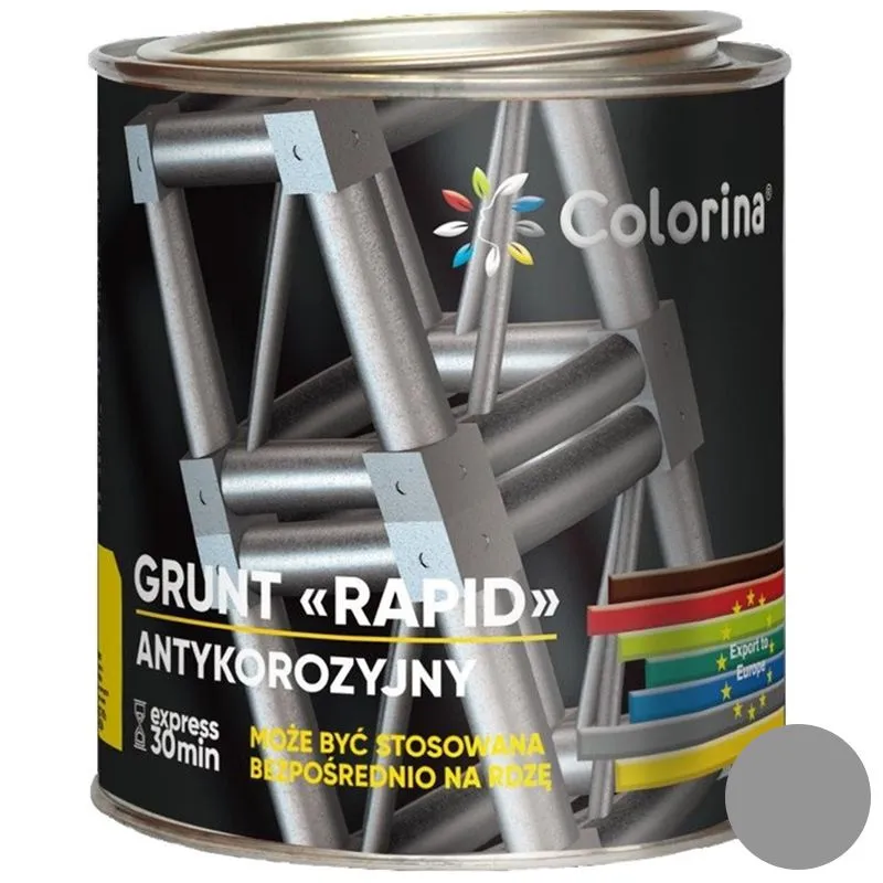 Ґрунтовка антикорозійна Colorina Rapid, 0,9 кг, сірий купити недорого в Україні, фото 1