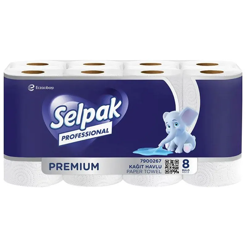 Рушник Selpak Professional Premium, 3 шари, 8 шт, 32761213 купити недорого в Україні, фото 1