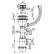 Сифон для мойки AlcaPlast, d40/50, с переливом и отводом для стиральной машины, A447P-DN50/40, фото 2 Сифон для мойки AlcaPlast, d40/50, с переливом и отводом для стиральной машины, A447P-DN50/40 купить недорого в Украине, фото 2