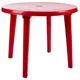 Стол пластиковый круглый Алеана красный купить недорого в Украине, фото 1
