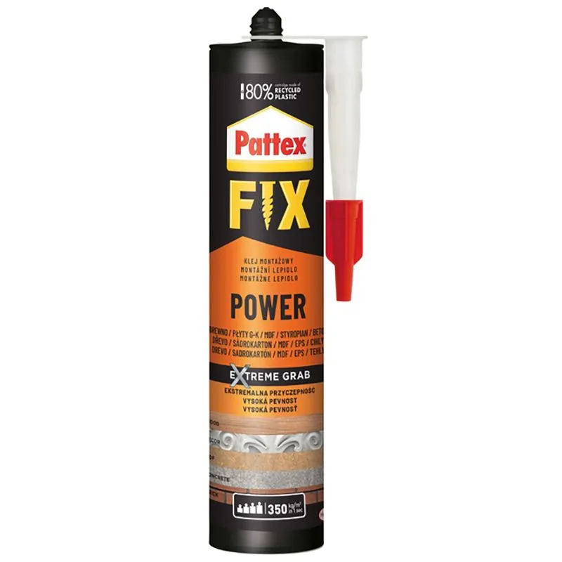 Клей монтажний Pattex Fix Power, 385 г, 2893818 купити недорого в Україні, фото 1