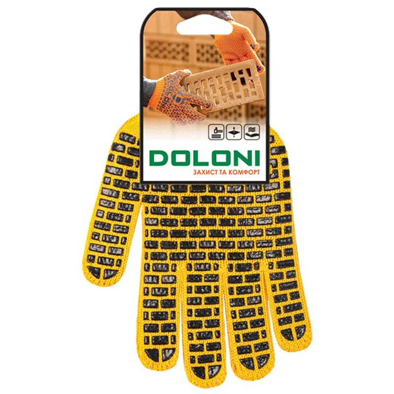 Перчатки Doloni, XXL, кирпичи, 4241 купить недорого в Украине, фото 1