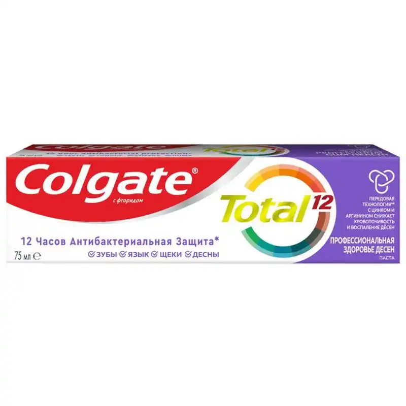 Зубна паста Colgate Total 12 Здоров'я ясен, 75 мл купити недорого в Україні, фото 2