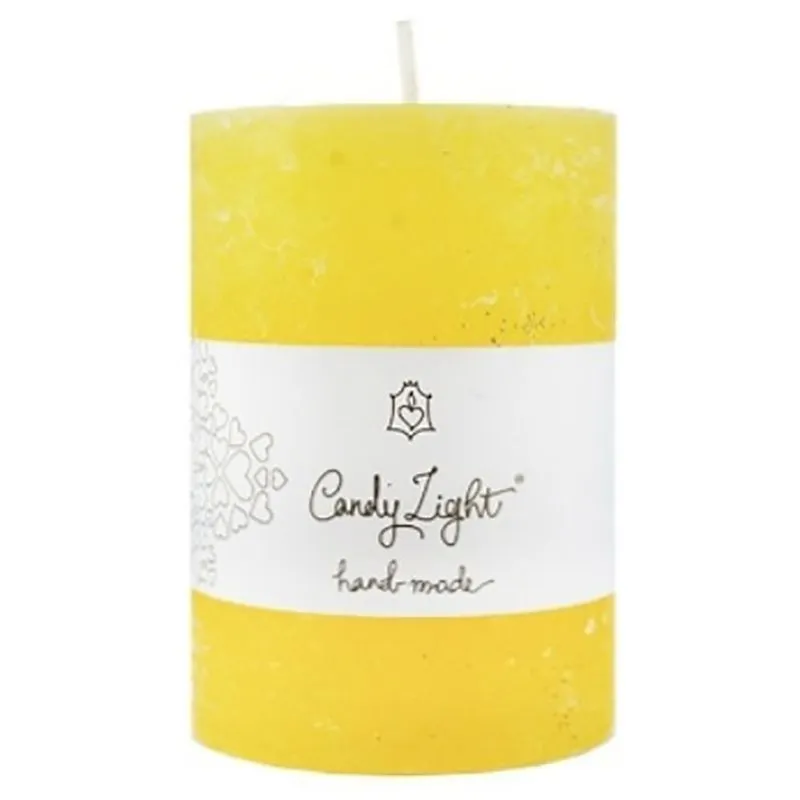 Свічка Candy Light Бароко C07, 10х7 см, жовтий купити недорого в Україні, фото 1