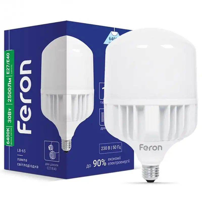 Лампа Feron LB-65, 30W, E27-E40, 6400K, 5572 купити недорого в Україні, фото 2
