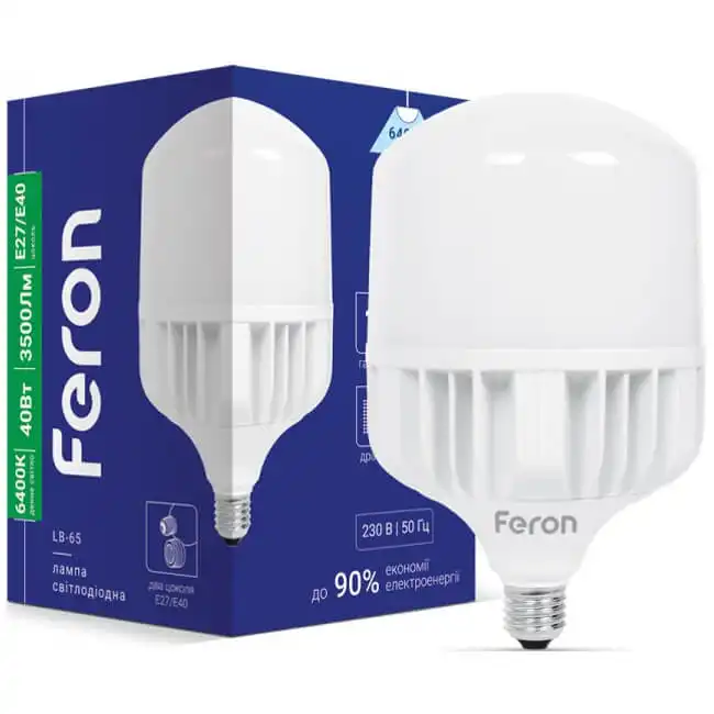 Лампа Feron LB-65, 40W, E27-Е40, 6400K, 5533 купить недорого в Украине, фото 1