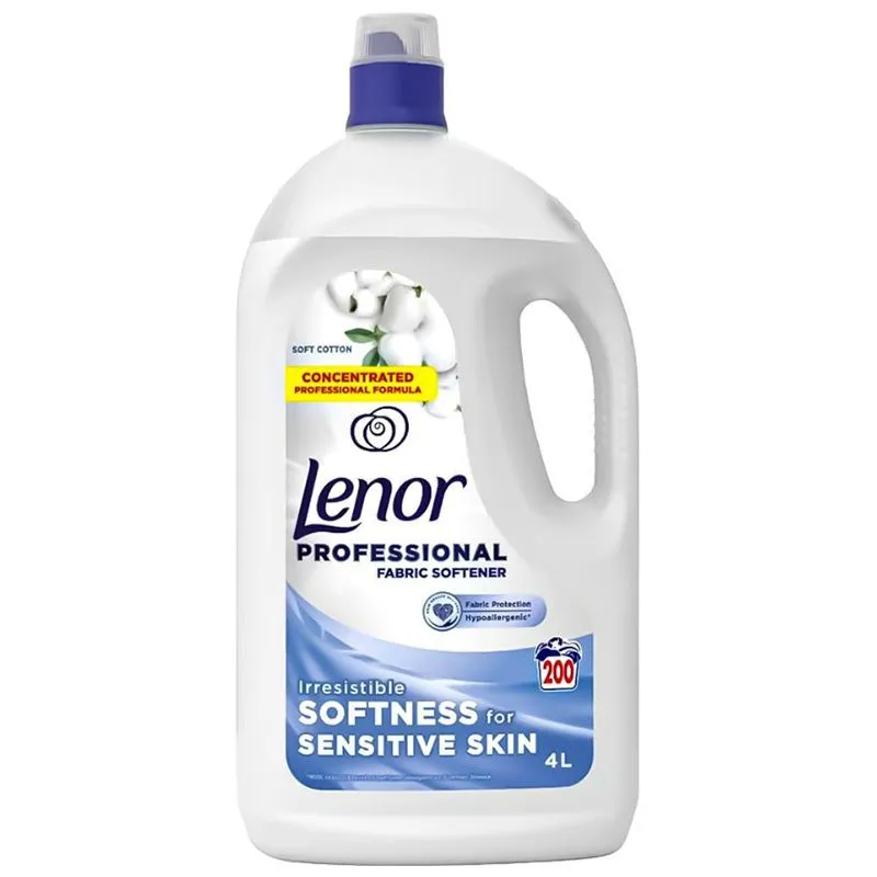 Кондиціонер для білизни Lenor Professional Soft Cotton, 4 л купити недорого в Україні, фото 1