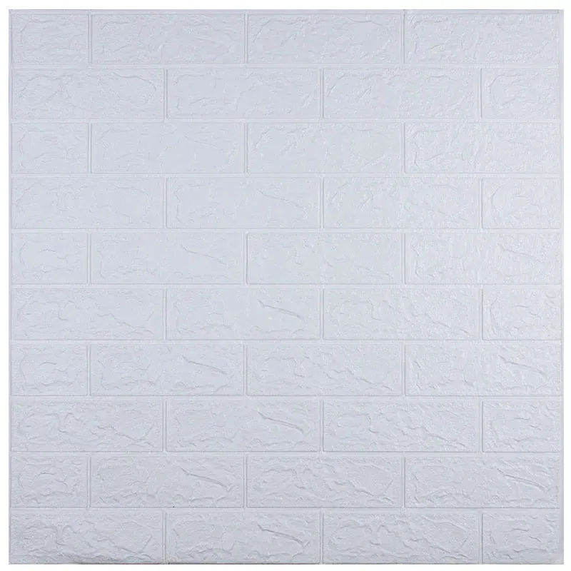 Декоративна 3D панель для стін, 700х770х3 мм, цегла, білий, HP-BG01-3 купити недорого в Україні, фото 1