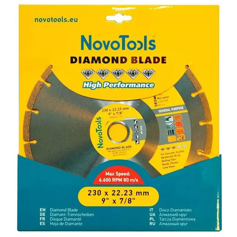 Диск алмазный NovoTools Standart, 230х7х22,23 мм, DBS230/S купить недорого в Украине, фото 2