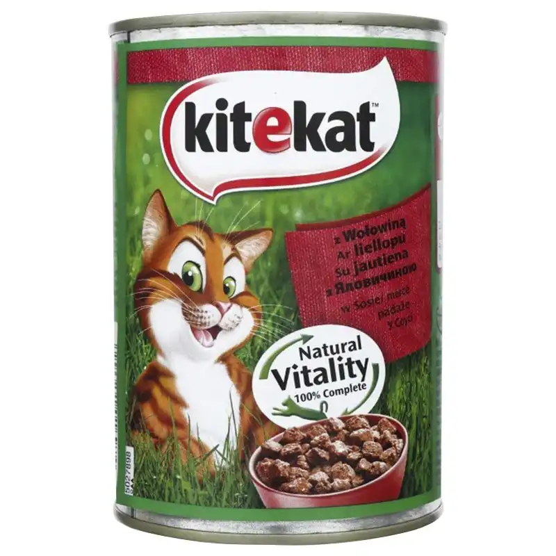 Корм для котів Kitekat Яловичина в соусі, 400 г, 9024 купити недорого в Україні, фото 1
