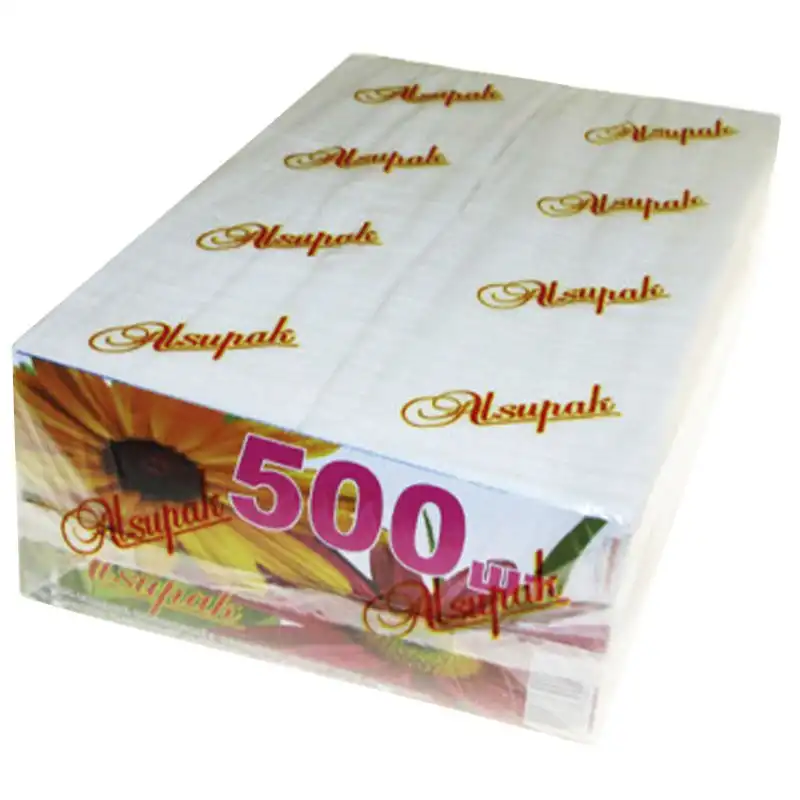 Салфетки Alsupak Барна, 2 слоя, 500 шт, 23x24 см, белый купить недорого в Украине, фото 1