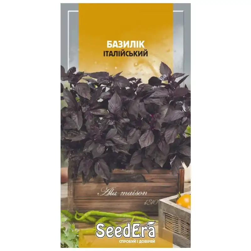 Насіння SeedEra Базилік італійський фіолетовий, 0,5 г купити недорого в Україні, фото 1