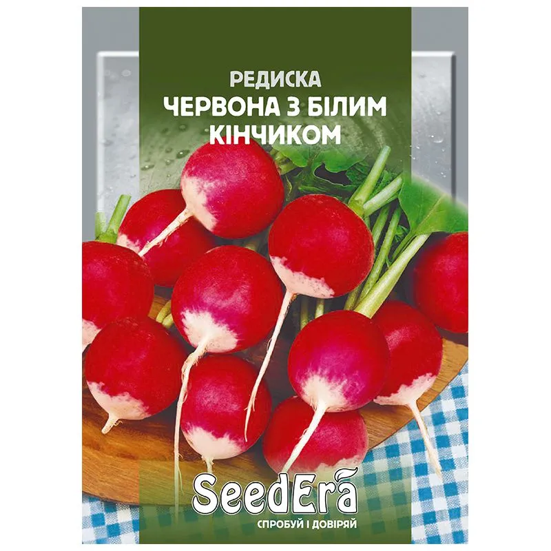 Насіння редиса Seedera Червоний з білим кінчиком, 2 г купити недорого в Україні, фото 1
