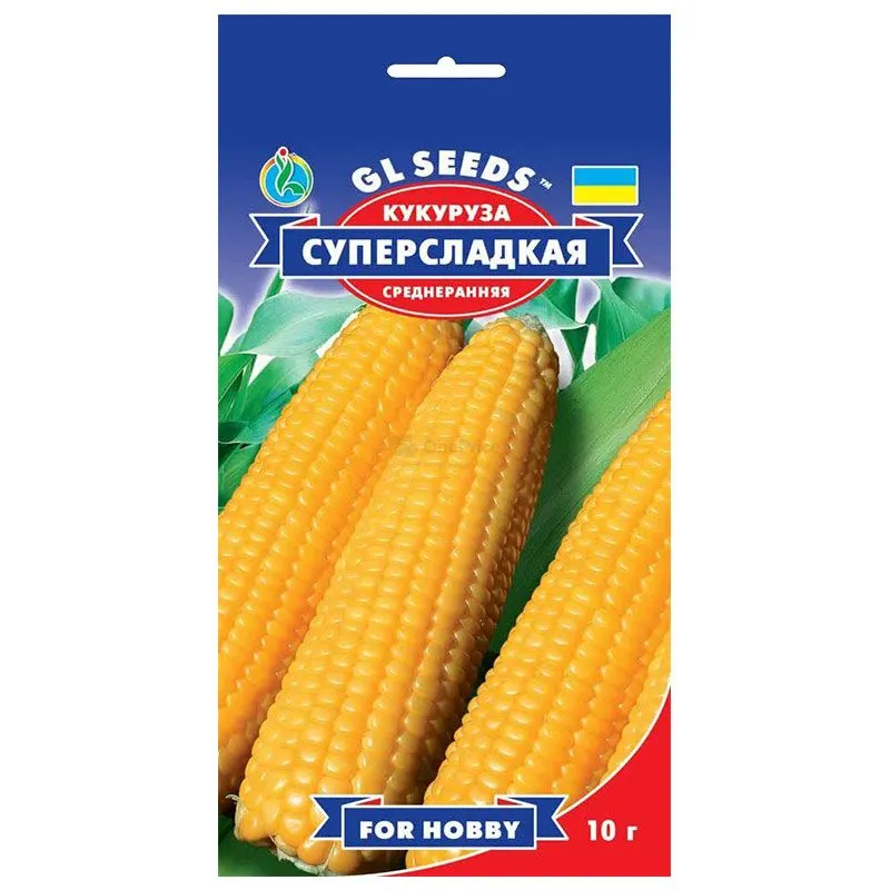 Насіння кукурудзи GL Seeds Суперсолодка, For Hobby, 10 г, 8809.003 купити недорого в Україні, фото 1