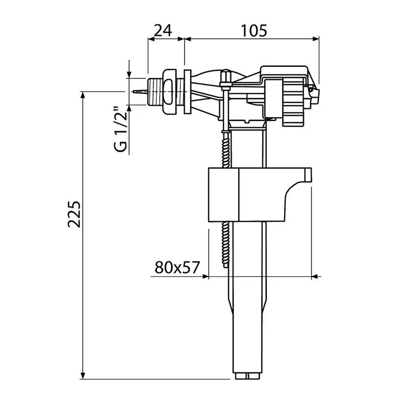 Впускний механізм Koller Pool A15, 1/2", VPP2-1/2” купити недорого в Україні, фото 2
