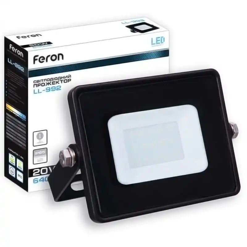 Прожектор Feron LL-992, 20W, 6400K, IP 65, 5832 купити недорого в Україні, фото 2
