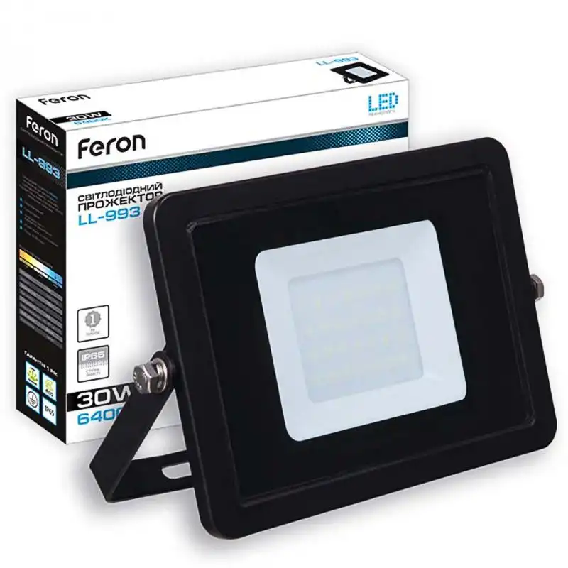 Прожектор Feron LL-993, 30W, 6400K, IP 65, 5833 купити недорого в Україні, фото 2