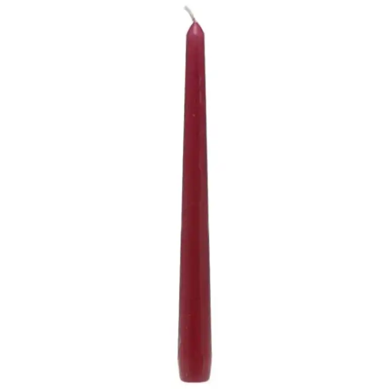 Конусна свічка Bolsius 245/24, бордовий, 359744 купити недорого в Україні, фото 1