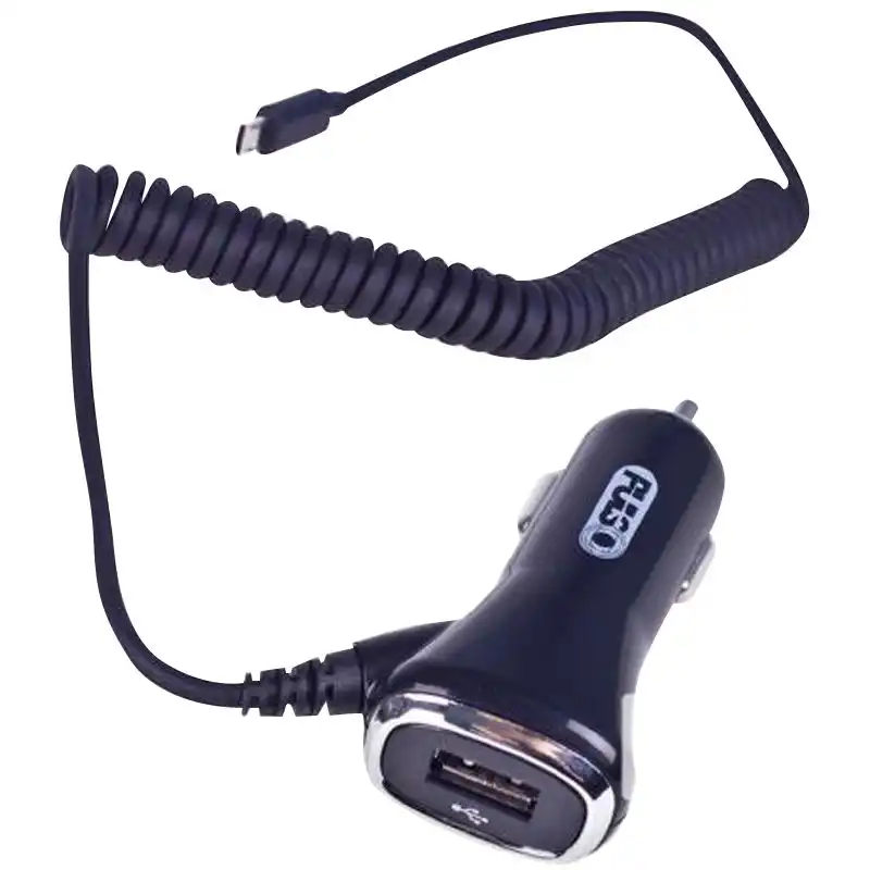 Автомобільний зарядний пристрій Pulso, 1USB+Android, 12В/24В, C-2407BK купити недорого в Україні, фото 1