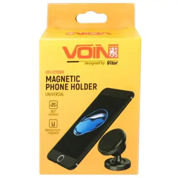 Тримач для телефону магнітний Voin, 40-88 мм, UH-2015BK (160) купити недорого в Україні, фото 2