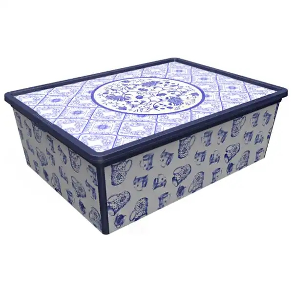 Контейнер для зберігання з кришкою Qutu Trend Box Porcelain, 5 л, 6709307 купити недорого в Україні, фото 1