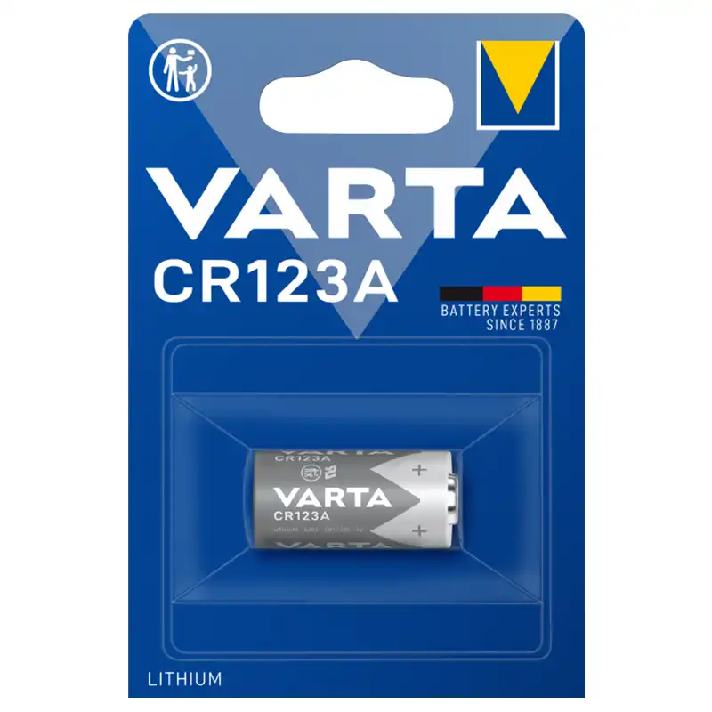 Батарейка Varta CR 123A BLI, 1 шт, 6205301401 купити недорого в Україні, фото 1