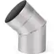 Колено дымохода Вент Устрий, 45°, 110 мм, оцинкованное купить недорого в Украине, фото 1