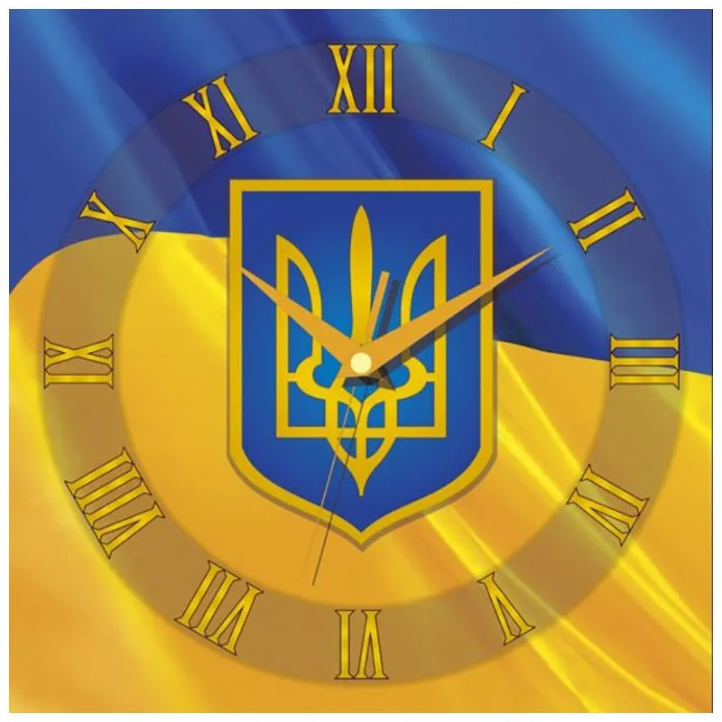 Годинник настінний Uta Україна, 30х30 см купити недорого в Україні, фото 1