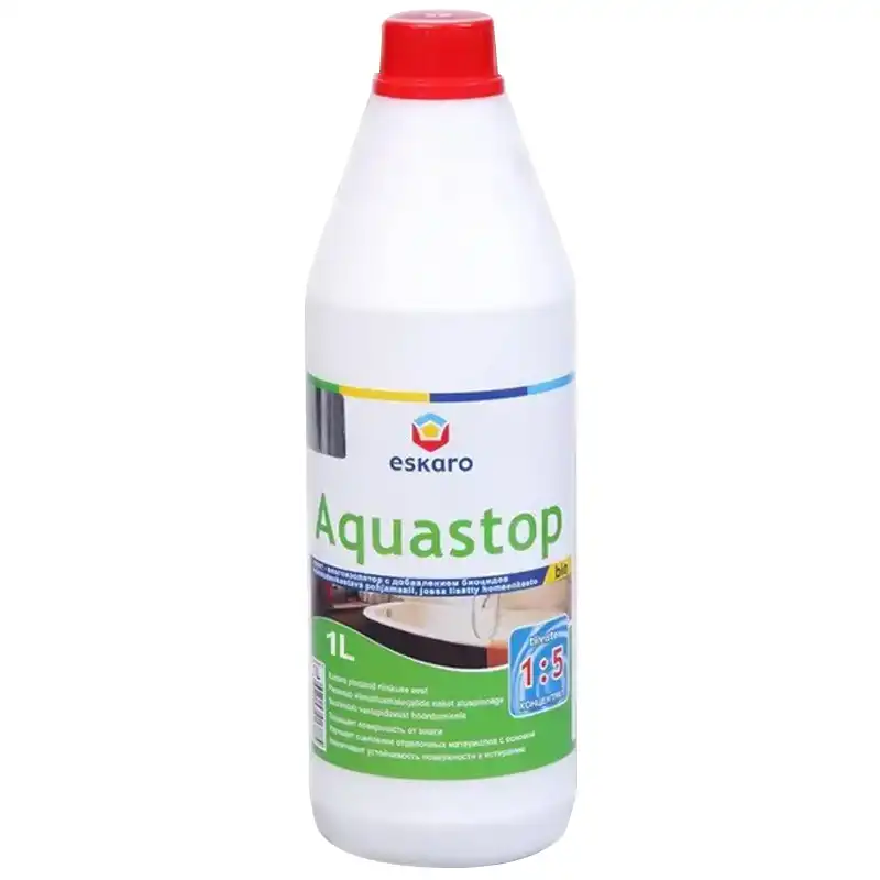 Грунтовка-концентрат антисептическая Eskaro Aquastop Bio, 1л купить недорого в Украине, фото 1