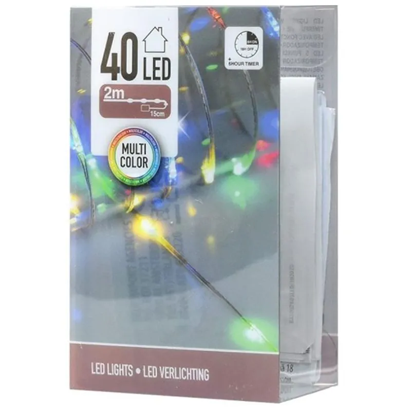 Гірлянда світлодіодна Koopman, 2 м, 40 LED, кольоровий,  AX9645220 купити недорого в Україні, фото 1