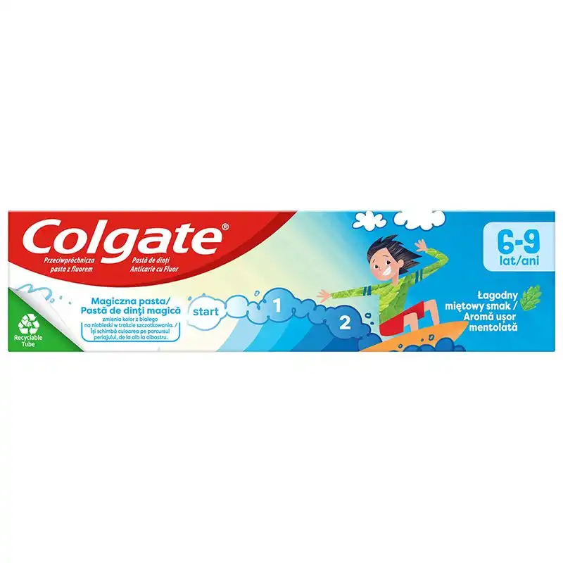 Зубная паста детская Colgate 6-9 лет со вкусом нежной мяты, 50 мл купить недорого в Украине, фото 1