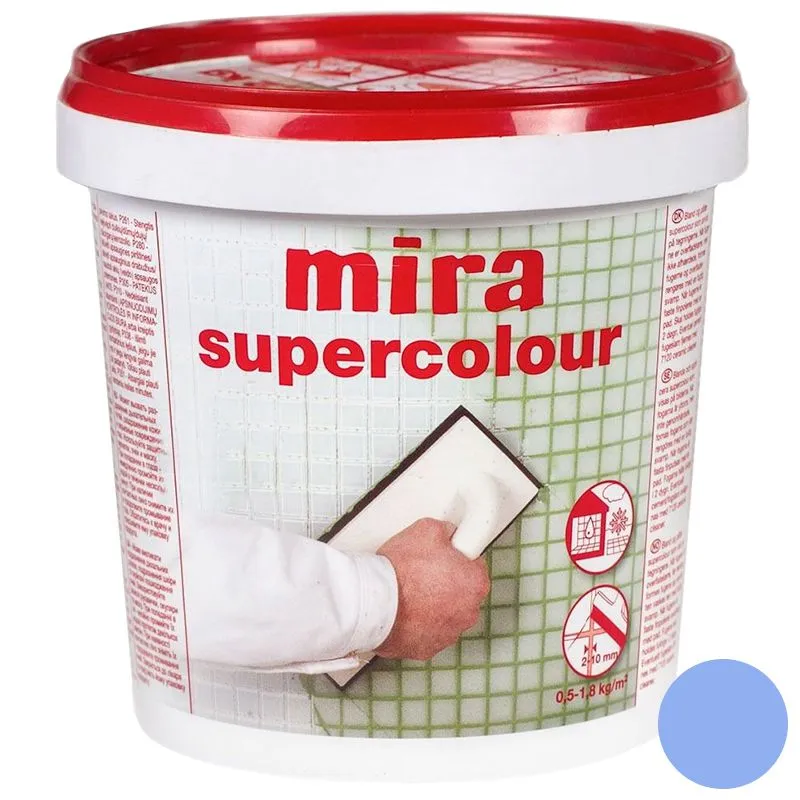 Заповнювач швів Mira Supercolor 2800, 1,2 кг, волошковий купити недорого в Україні, фото 1