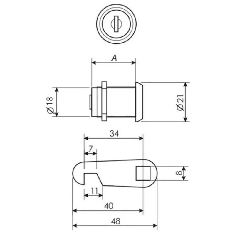 Замок поштовий Avers CAM-01/20-NI UA, 00033379, фото 2 Замок поштовий Avers CAM-01/20-NI UA, 00033379 купити недорого в Україні, фото 2