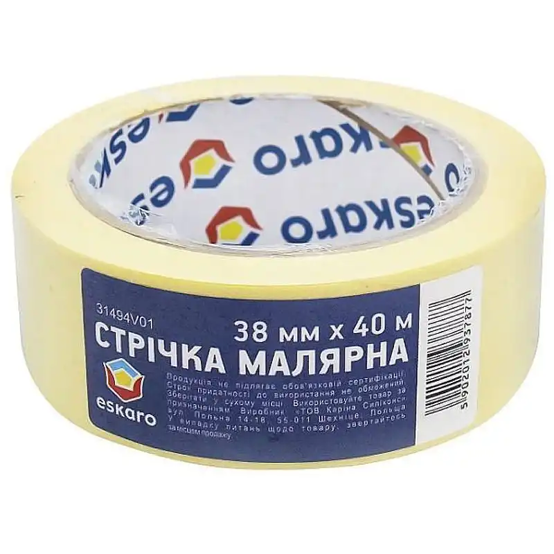 Лента малярная Eskaro 38 мм х 40 м, 4811412000 купить недорого в Украине, фото 1