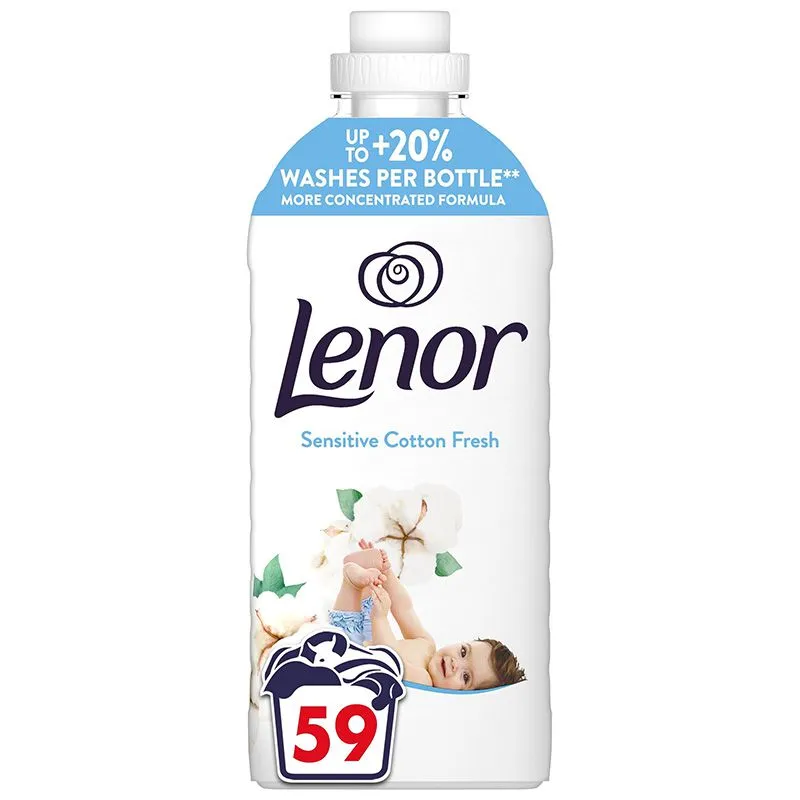 Кондиционер Lenor Для чувствительной кожи Свежесть хлопка, 1, 239 л купить недорого в Украине, фото 1
