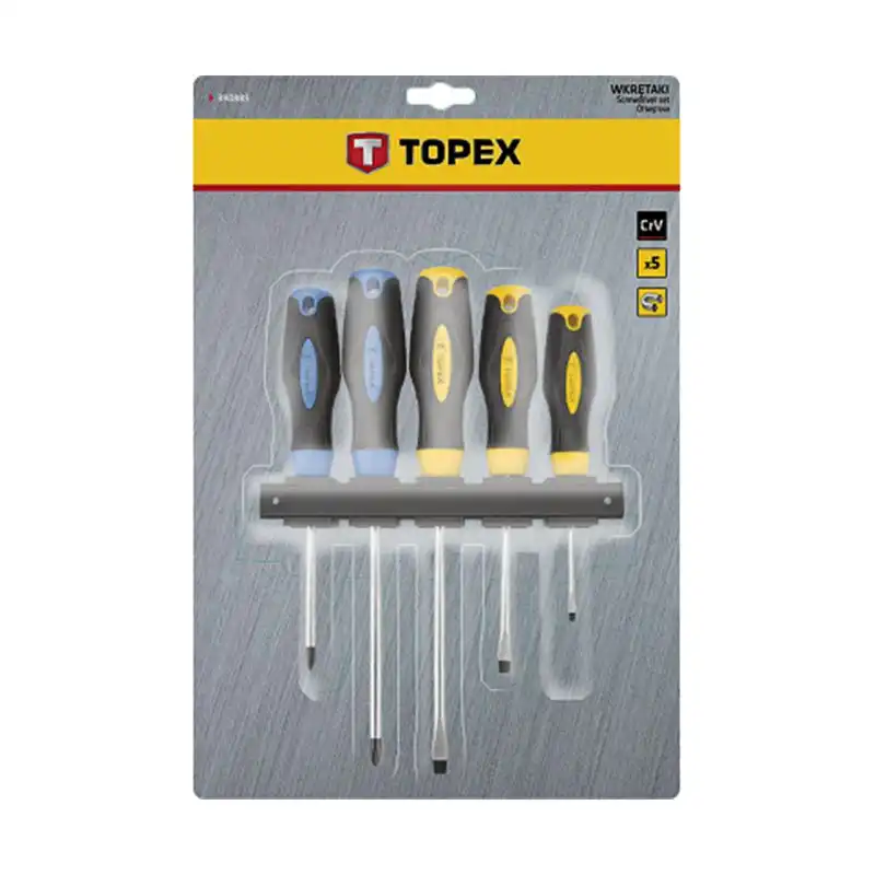 Набір викруток Topex Cr-Van, 5 шт., 39D885 купити недорого в Україні, фото 2