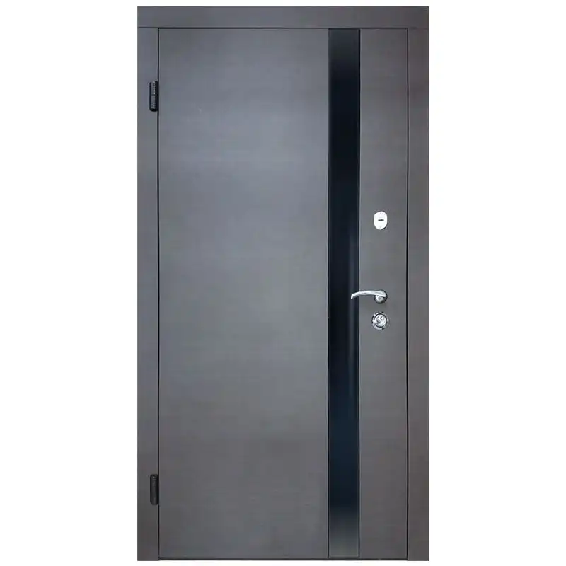 Дверь входная Статус FS-056, 860х2050 мм, венге горизонт серый, левая купить недорого в Украине, фото 1