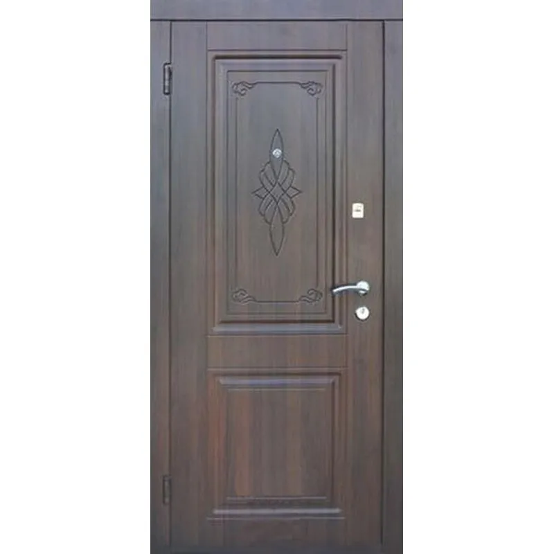 Дверь входная Статус Престиж FS-221, 860x2050 мм, орех темный, левая купить недорого в Украине, фото 1