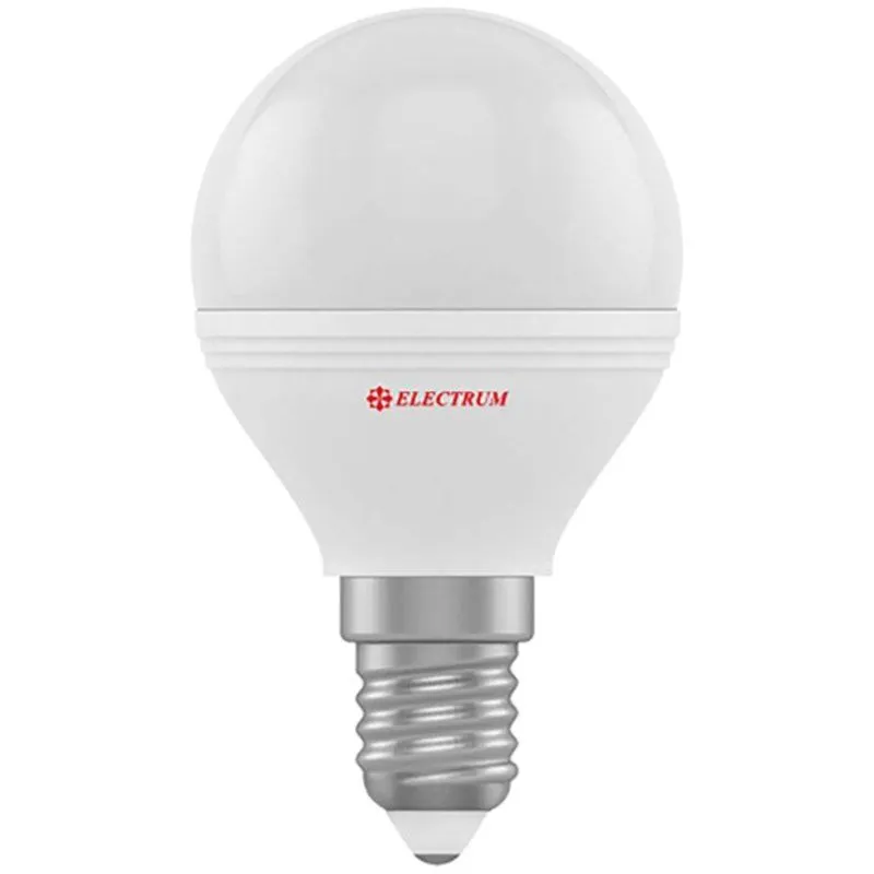 Лампа світлодіодна Electrum, 7 Вт, D45, Е14, 3000 К, PA LB-32, A-LB-1862 купити недорого в Україні, фото 1