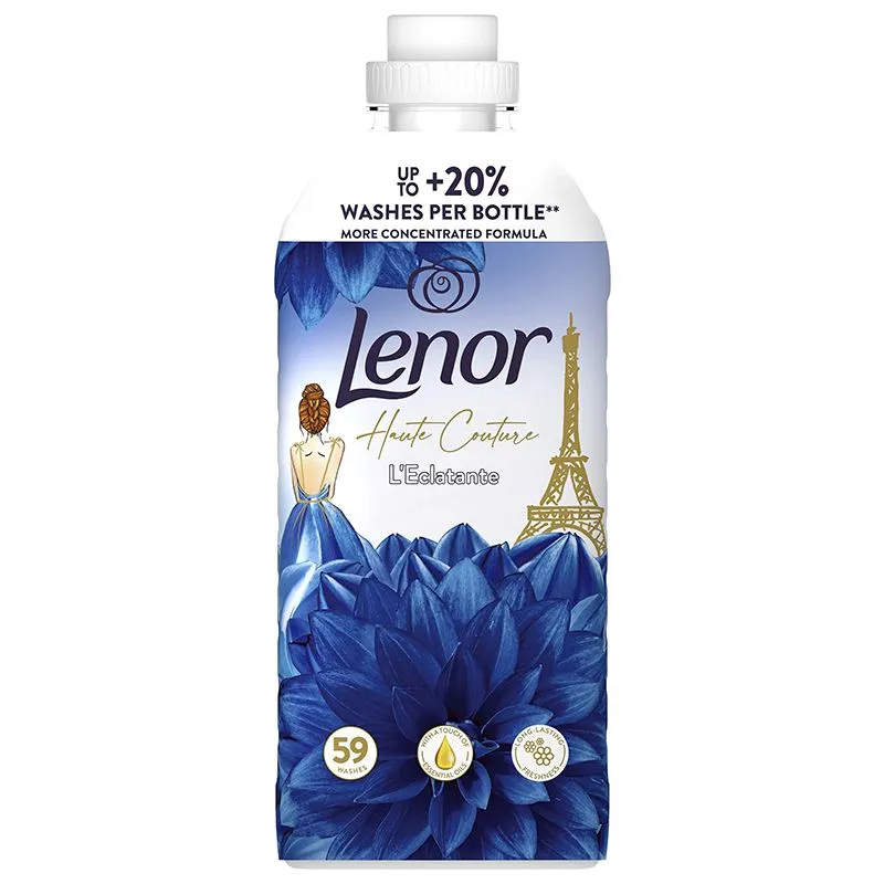 Кондиционер для белья Lenor Высокая мода Лучезарный, 1,239 л, 8700216723770 купить недорого в Украине, фото 1