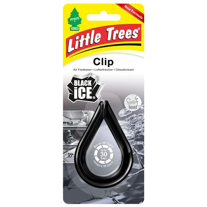 Ароматизатор повітря Little Trees Clip Чорний лід, 12 г, 9748.7 купити недорого в Україні, фото 1
