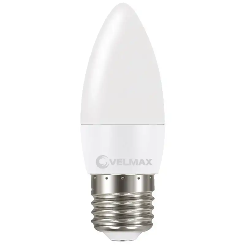 Лампа Velmax EMC, 8W, С37, E27, 4100K, 720 Lm, 21-13-62 купити недорого в Україні, фото 1