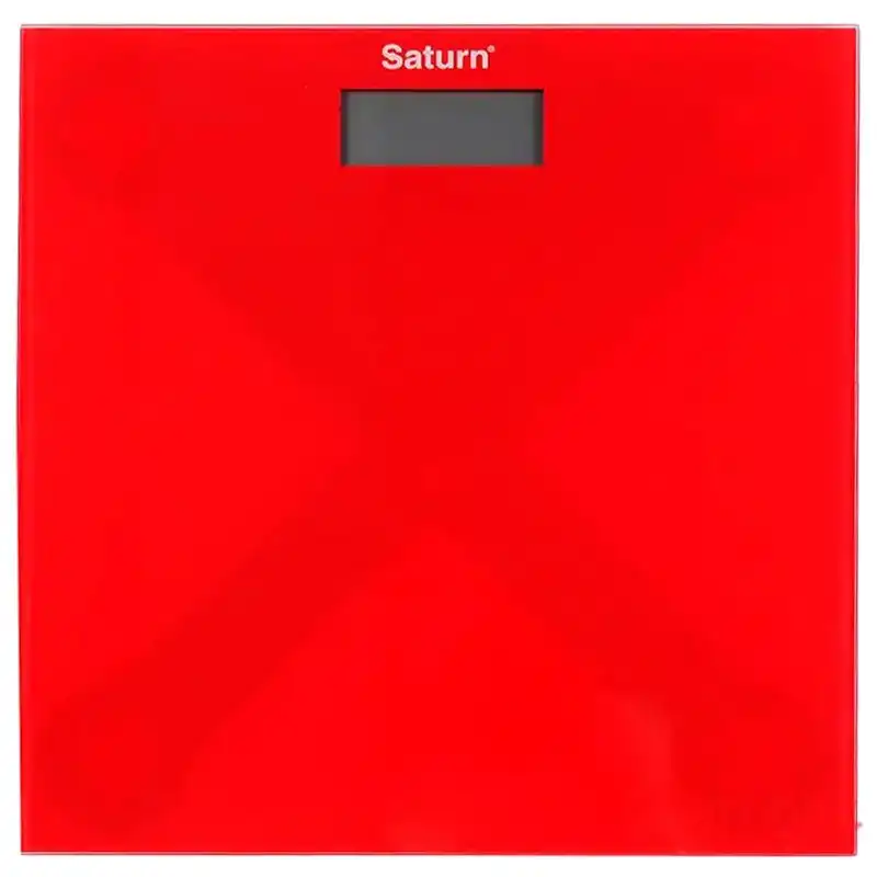 Ваги підлогові електронні Saturn ST-PS0294, скло, червоний купити недорого в Україні, фото 1
