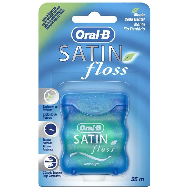 Зубная нить Oral-B Satin Floss, 25 м, 5010622017947 купить недорого в Украине, фото 1