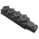 Колодка четверна Bemis IP54 (6) BK1-1402-3614 1х16 А, каучук, 92742, фото 1 Колодка четверна Bemis IP54 (6) BK1-1402-3614 1х16 А, каучук, 92742 купити недорого в Україні, фото 1