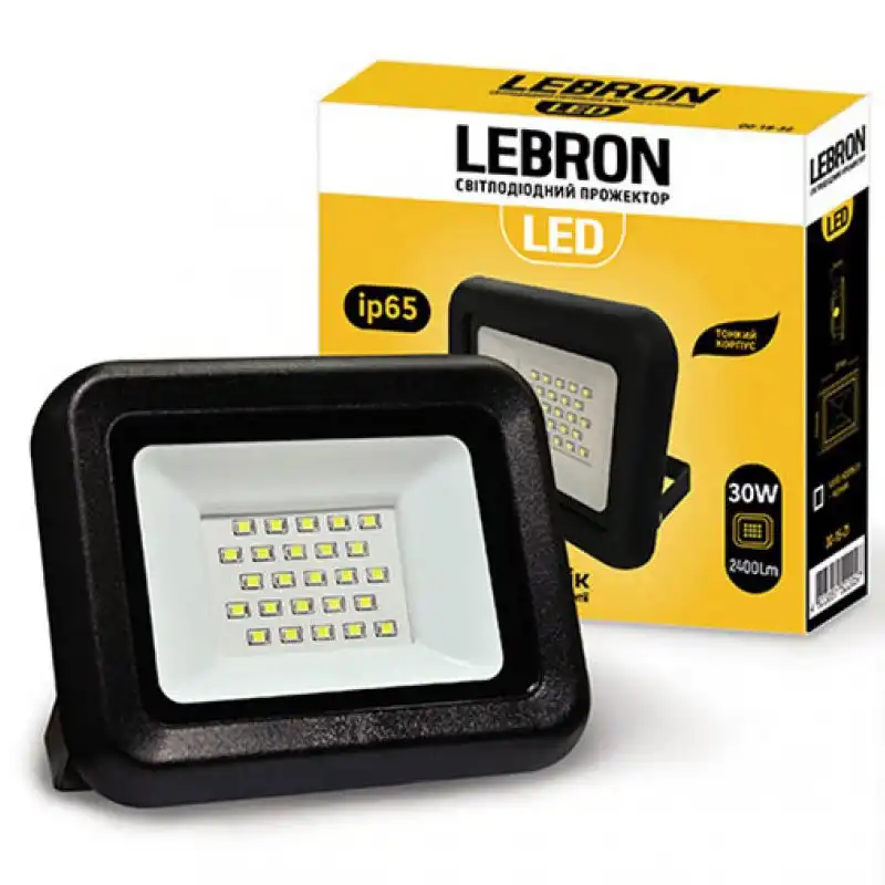 Прожектор LED Lebron LF, 30W, 6200K, 17-08-31 купити недорого в Україні, фото 1